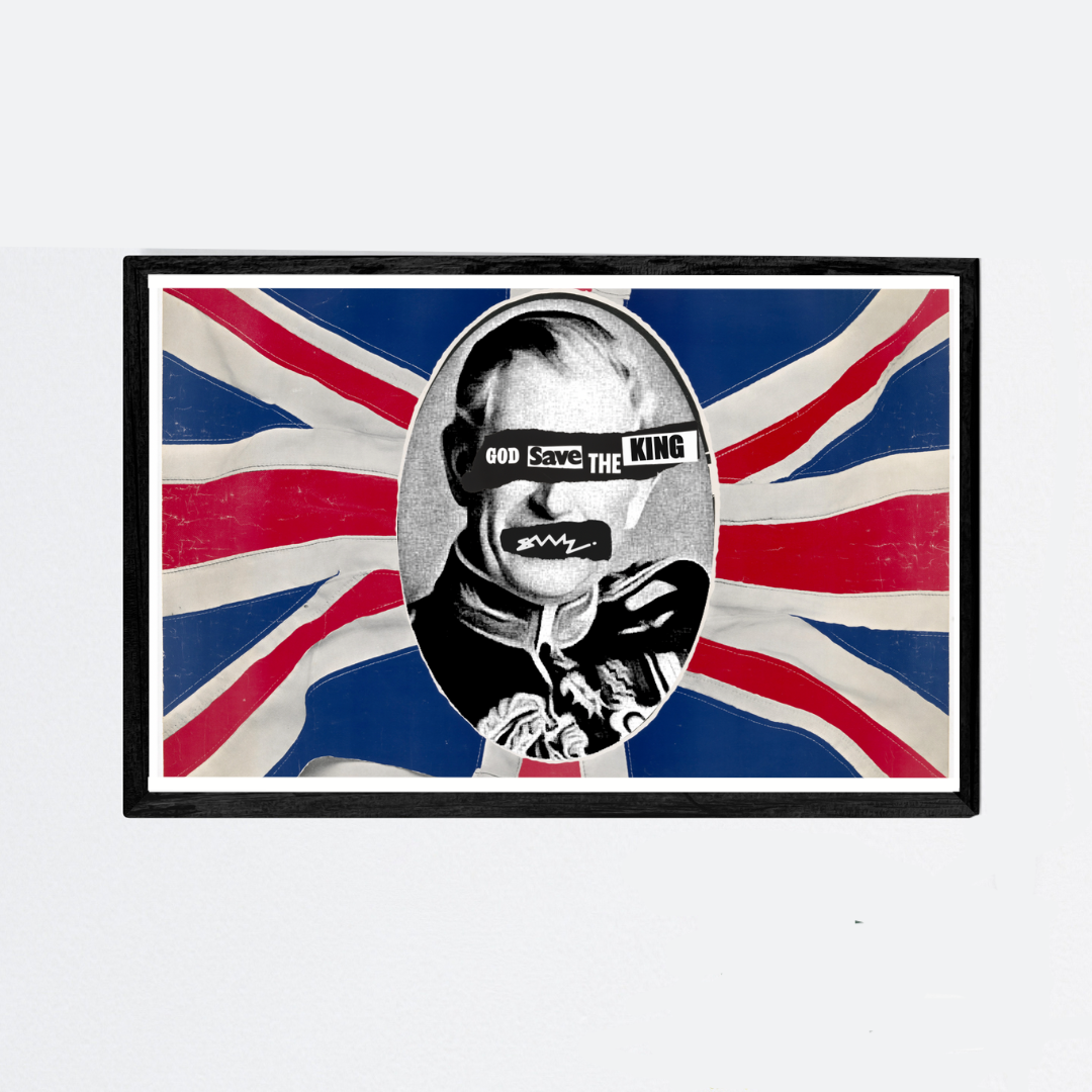 God Save The King Screen Print (Framed)
