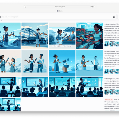 Midjourney Oberfläche