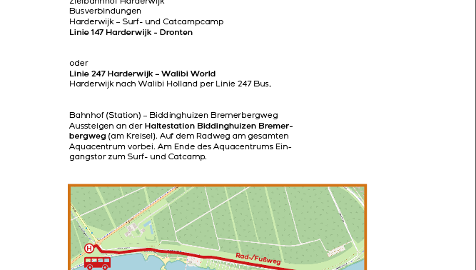 Anfahrtsbeschreibung zum Surfcamp mit öffentlichen Verkehrsmitteln