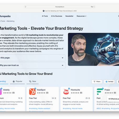 Screenshot Futurepedia.io