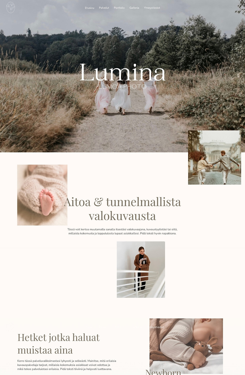 Lumina nettisivupohja