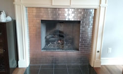Stainless Mosaic with Schluter edgin