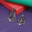 Thumbnail: Ridhar Oxidized Silver-Plated Traditional Dangler Earrings for Women & Girls