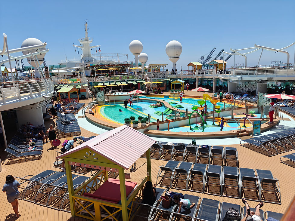 Pool deck onboard the Navigator of the Seas