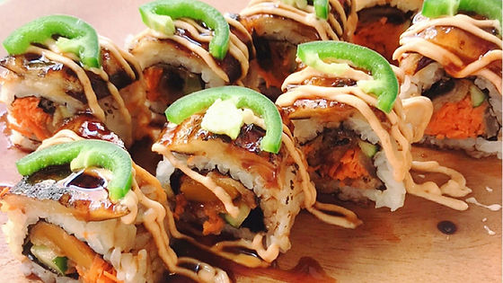 Jalapeno & Eggplant Chili roll (Saturday and Sunday lunch only)