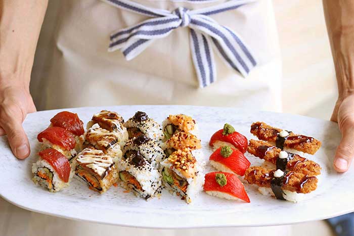 Arranged Food and Objects