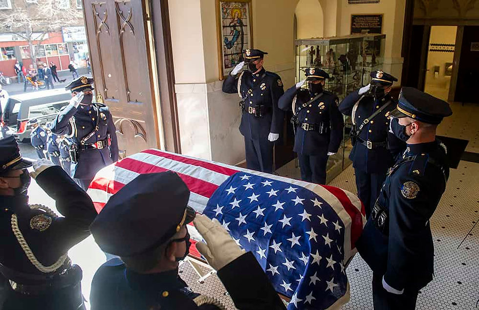 A white sun symbolizing the Holy Spirit against a blue to yellow gradient, representing hope.