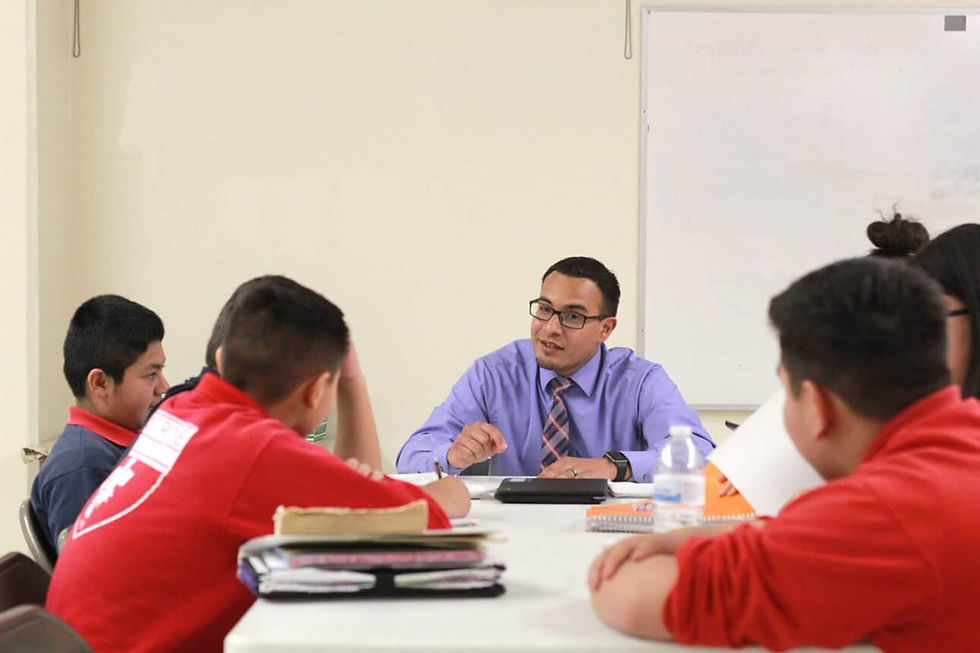 A white sun symbolizing the Holy Spirit against a blue to yellow gradient, representing hope.