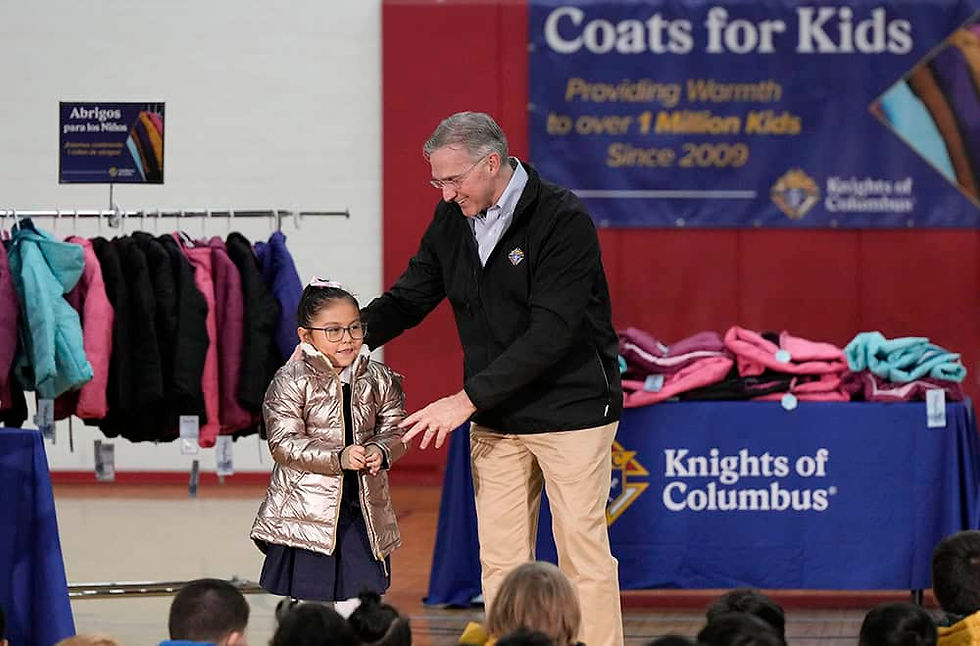 A white sun symbolizing the Holy Spirit against a blue to yellow gradient, representing hope.