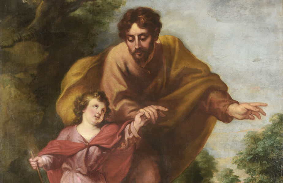 A white sun symbolizing the Holy Spirit against a blue to yellow gradient, representing hope.