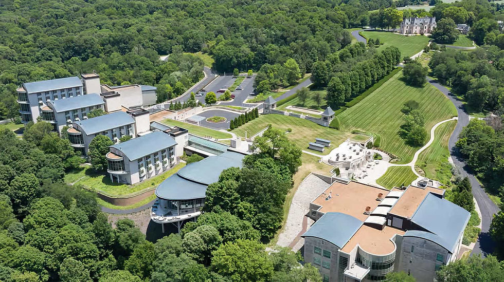 A white sun symbolizing the Holy Spirit against a blue to yellow gradient, representing hope.