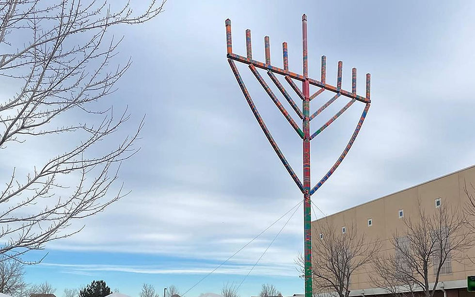 A white sun symbolizing the Holy Spirit against a blue to yellow gradient, representing hope.