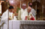 Archbishop Samuel J. Aquila ordained Father John Vianney Thanh Viet Thai Nov. 7 at St. Catherine of Siena parish. Father Vianney is the first member of the Community of Beatitudes to be ordained in Denver. (Photo provided)