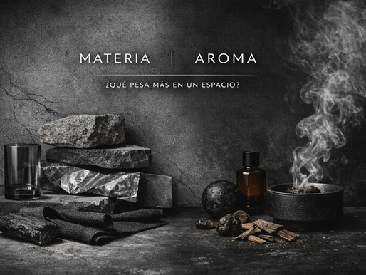 Materia vs aroma: qué pesa más en un espacio