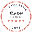 Easy Weddings 5 Star Award 2026.png