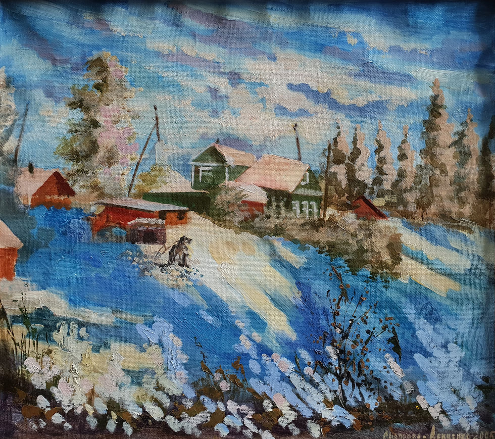 Зима в деревне
