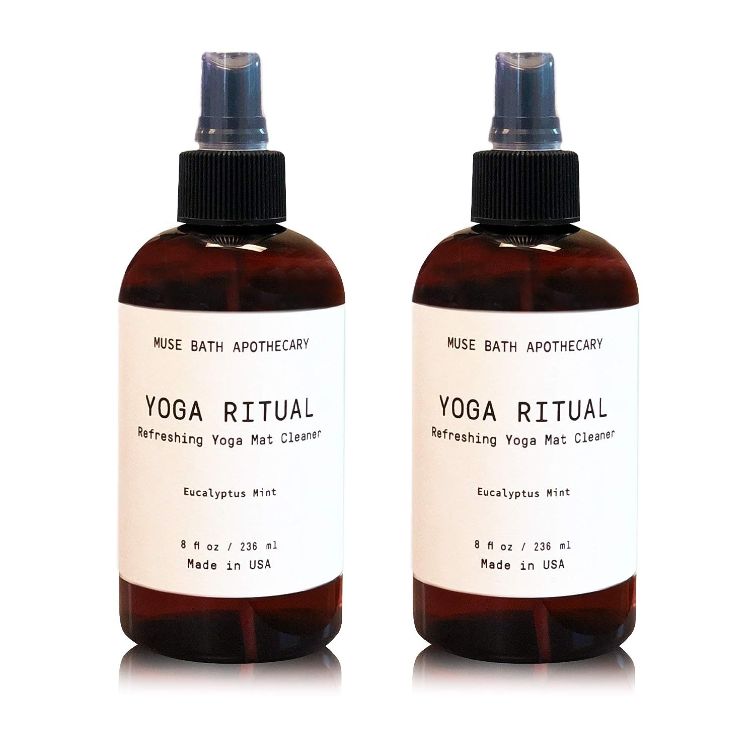 Yoga Ritual - Aromatic and Refreshing Yoga Mat Cleaner, 8 Oz, Infused with Natur