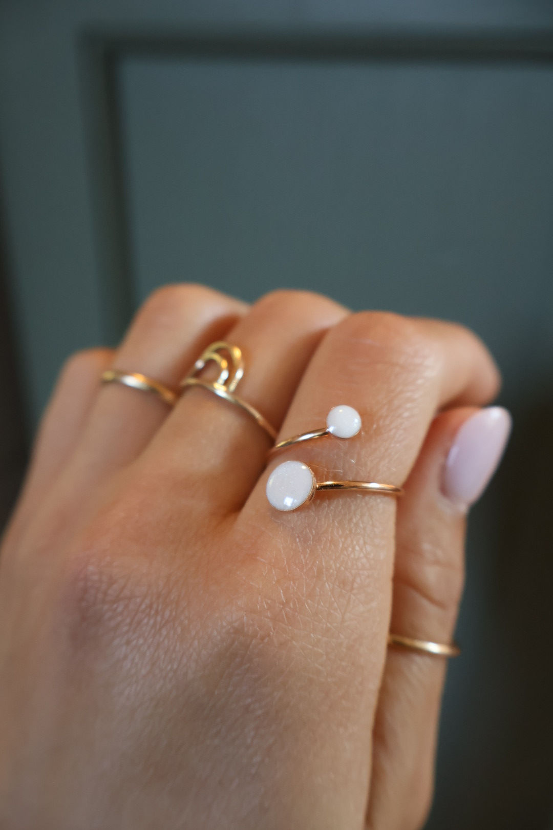 14k Gold 2 Stone Ring