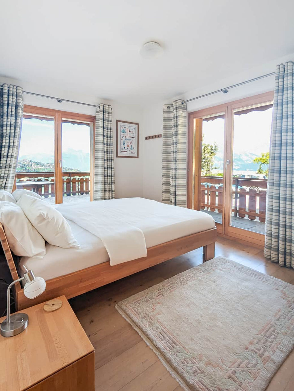 Chambre confortable pour séjour à la montagne