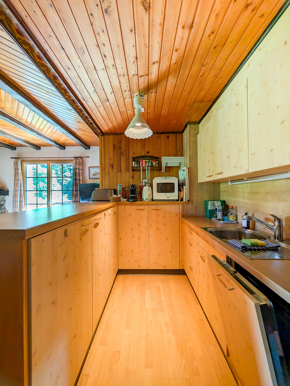 Cuisine du Chalet de montagne Torgon