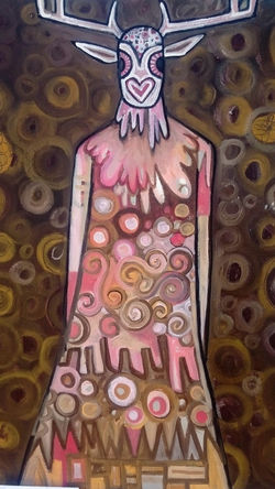 Wilf frost - Stag in Klimpt dress