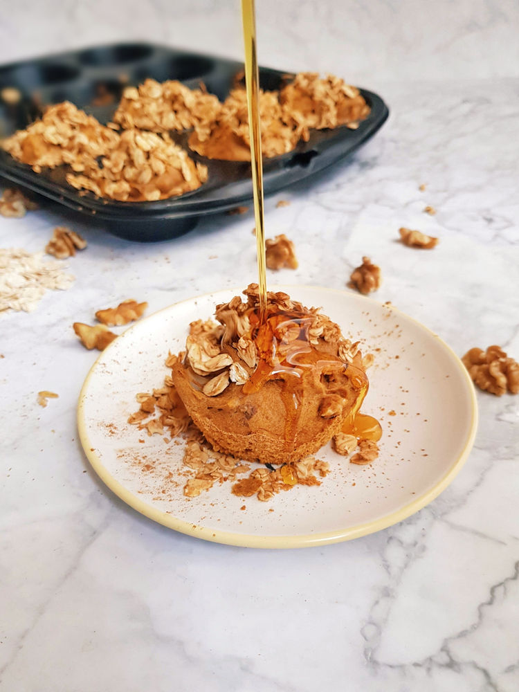 Süßkartoffel-Walnuss Muffins 🌱