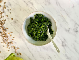 Pesto aus Kohlrabigrün 🌱🌱