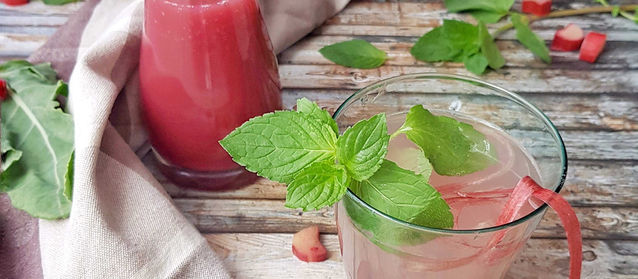 Rhabarber-Minz Sirup 🌱🌱
