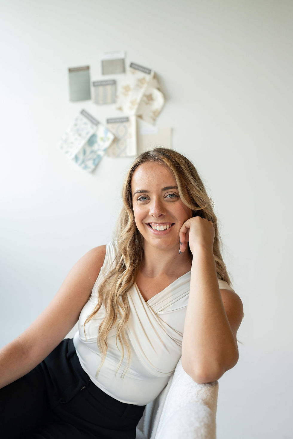 This is a photo of the owner and lead designer of Sea and Stone Studios.