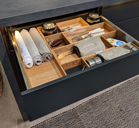 Weatherproof outdoor kitchen units with German craftsmanship