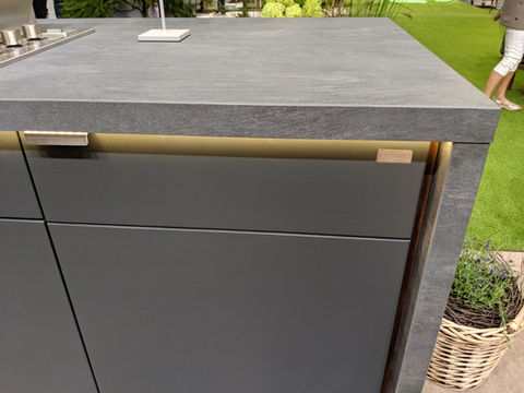 Contemporary garden kitchen design by CUBIC in the UK