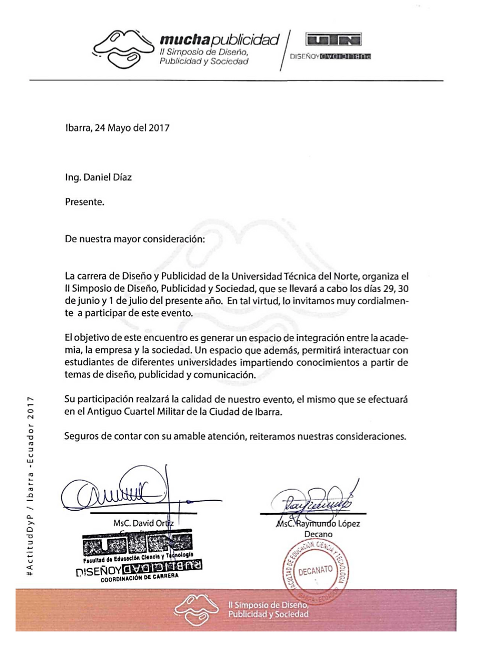 Invitación a dictar un taller