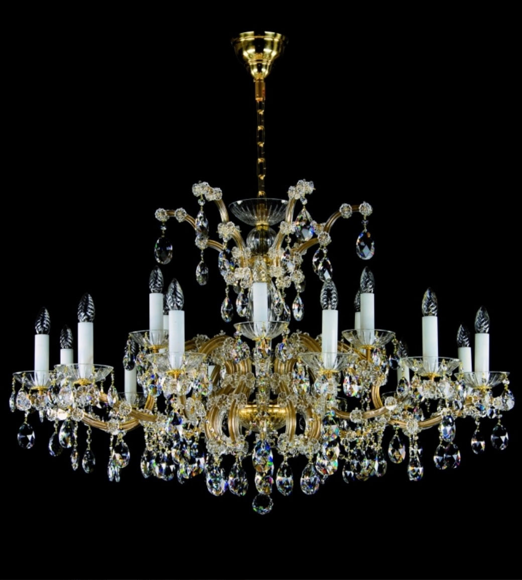Maria Theresa crystal chandelier is truly outstanding. Perfect for higher ceilings and larger areas.