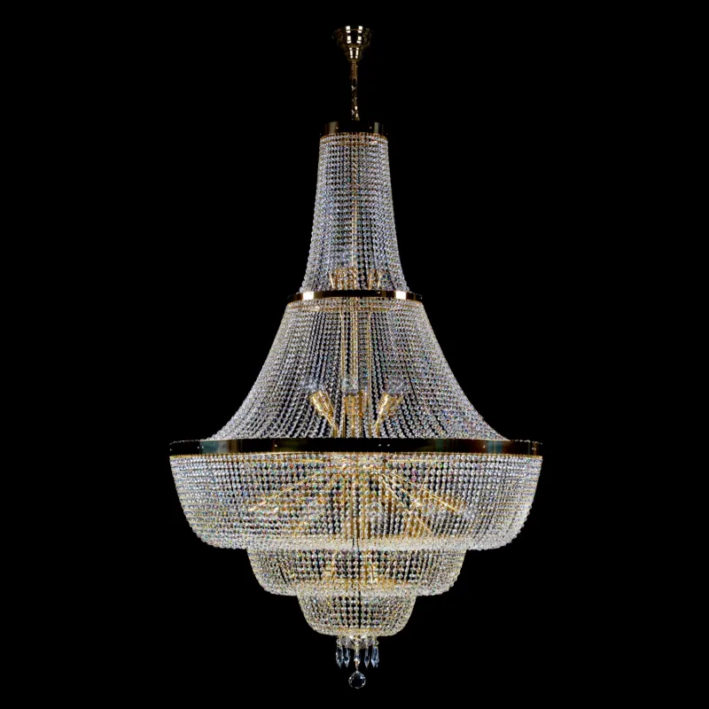 Large Empire Chandelier. Bohemian Crystal Chandelier