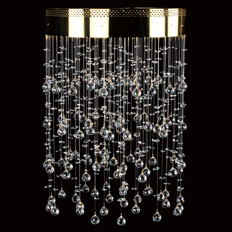Jennifer: A modern flush mount chandelier with a stunning 30% PbO bohemian crystal design. Adorned with lead crystal balls.