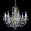 Thumbnail: Elegant Bohemian Chandelier: Crafted with 30% PbO crystal, rope-twist arms, and ornate bobeches. Sparkling lead crystals