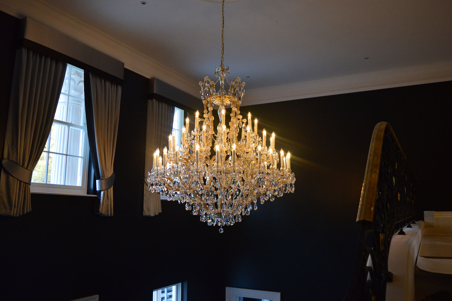 Spectacular Large Maria Theresa Crystal Chandelier.