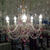 This classical 30% lead crystal chandelier boasts pastel pink crystals & a gold metal finish. Video
