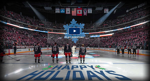 Columbus Blue Jackets digital holiday card