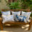 Thumbnail: Savanna Cat Indigo Fringed Lumbar Pillow