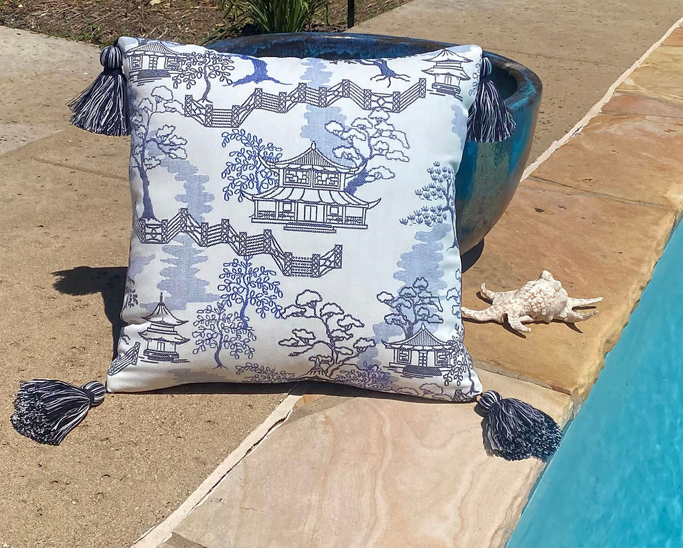 Thumbnail: Pagoda Paradise Tasseled Throw