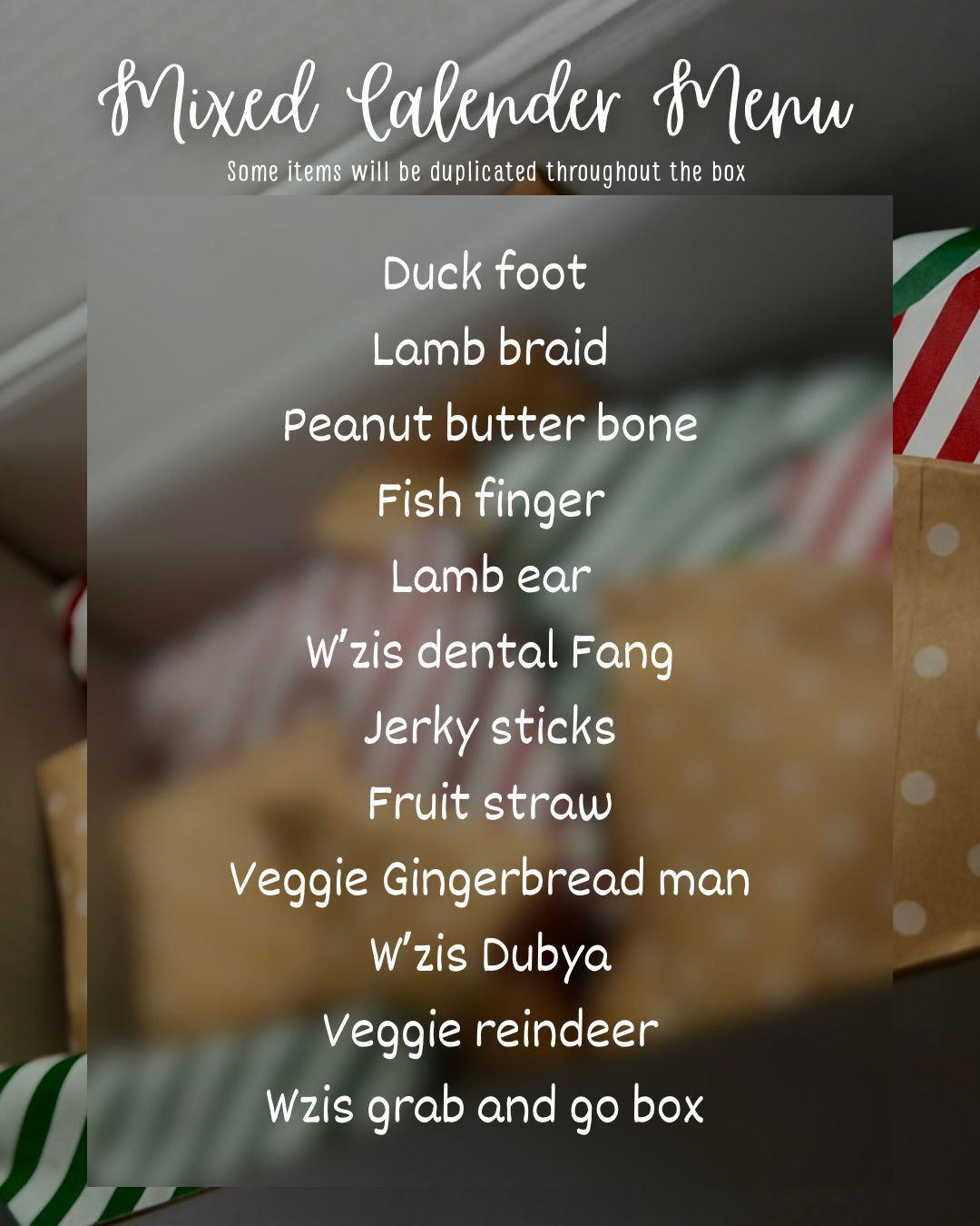 ADVENT CALENDER - PRE ORDER