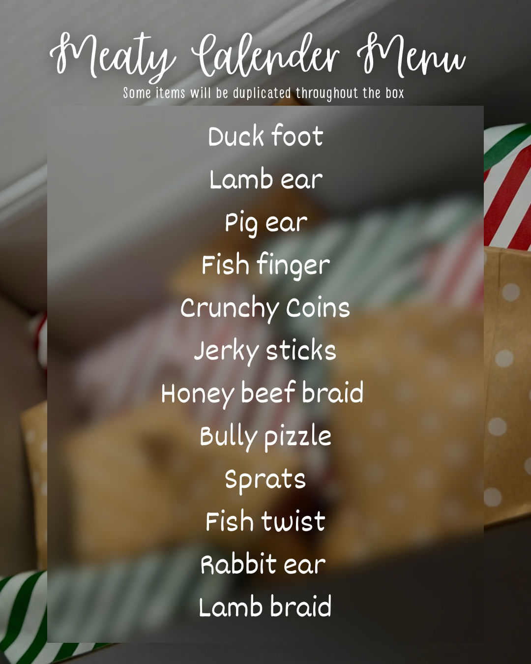 ADVENT CALENDER - PRE ORDER