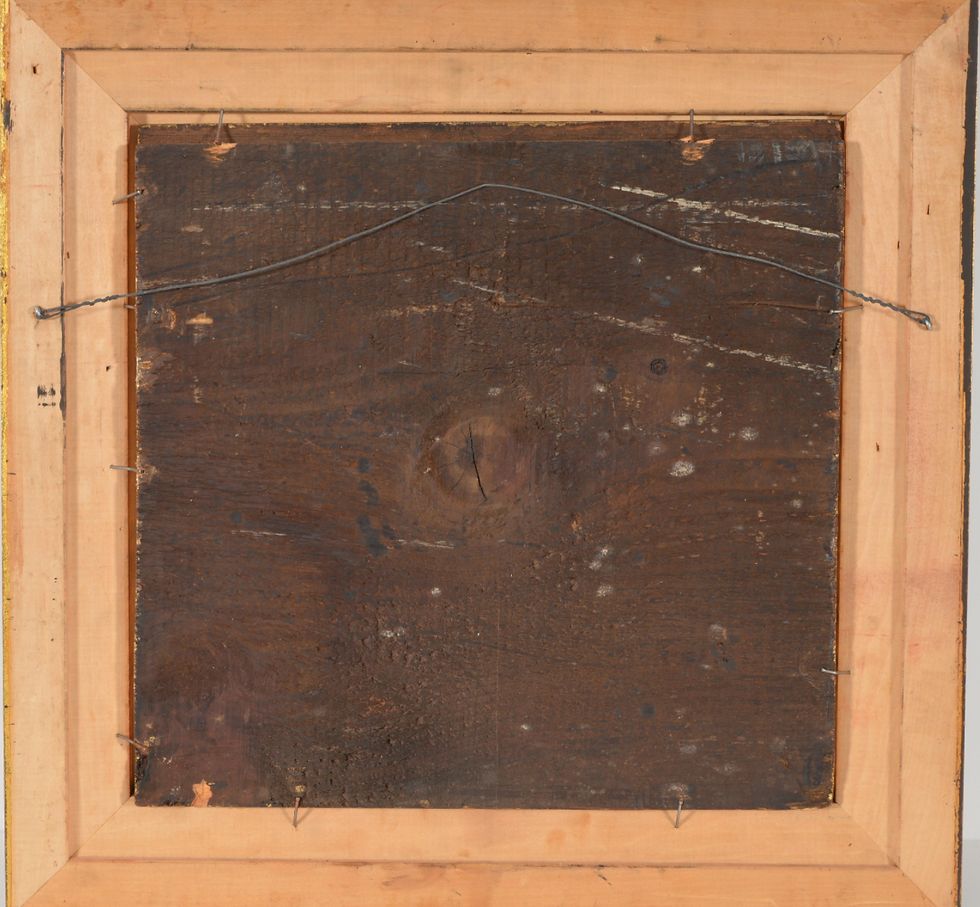 Thumbnail: Italian Old Master Painting Of The Holy Family. Circular Form Oil On Board. Moun