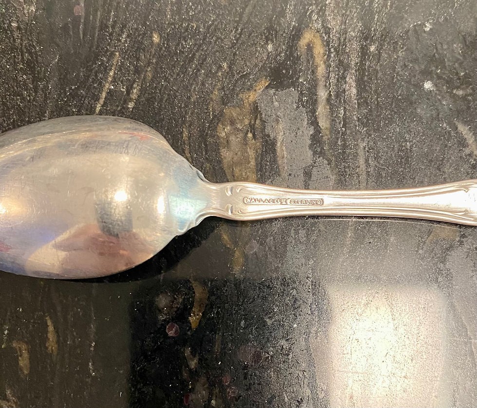 Thumbnail: WALLACE Sterling silver set for 6 total 24 pieces GOOD vintage condition