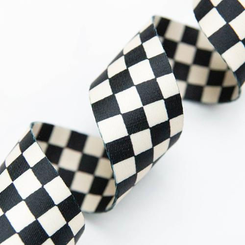 black and white checker webbing