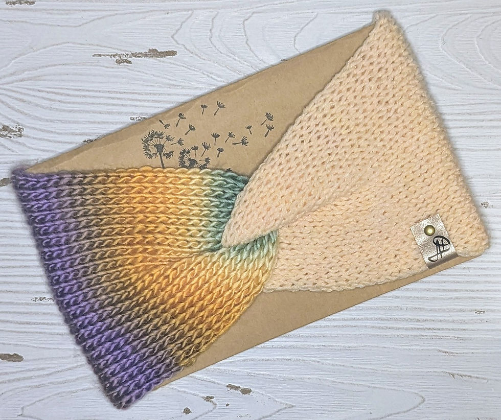 Ear Warmer - Multi/Light Peach