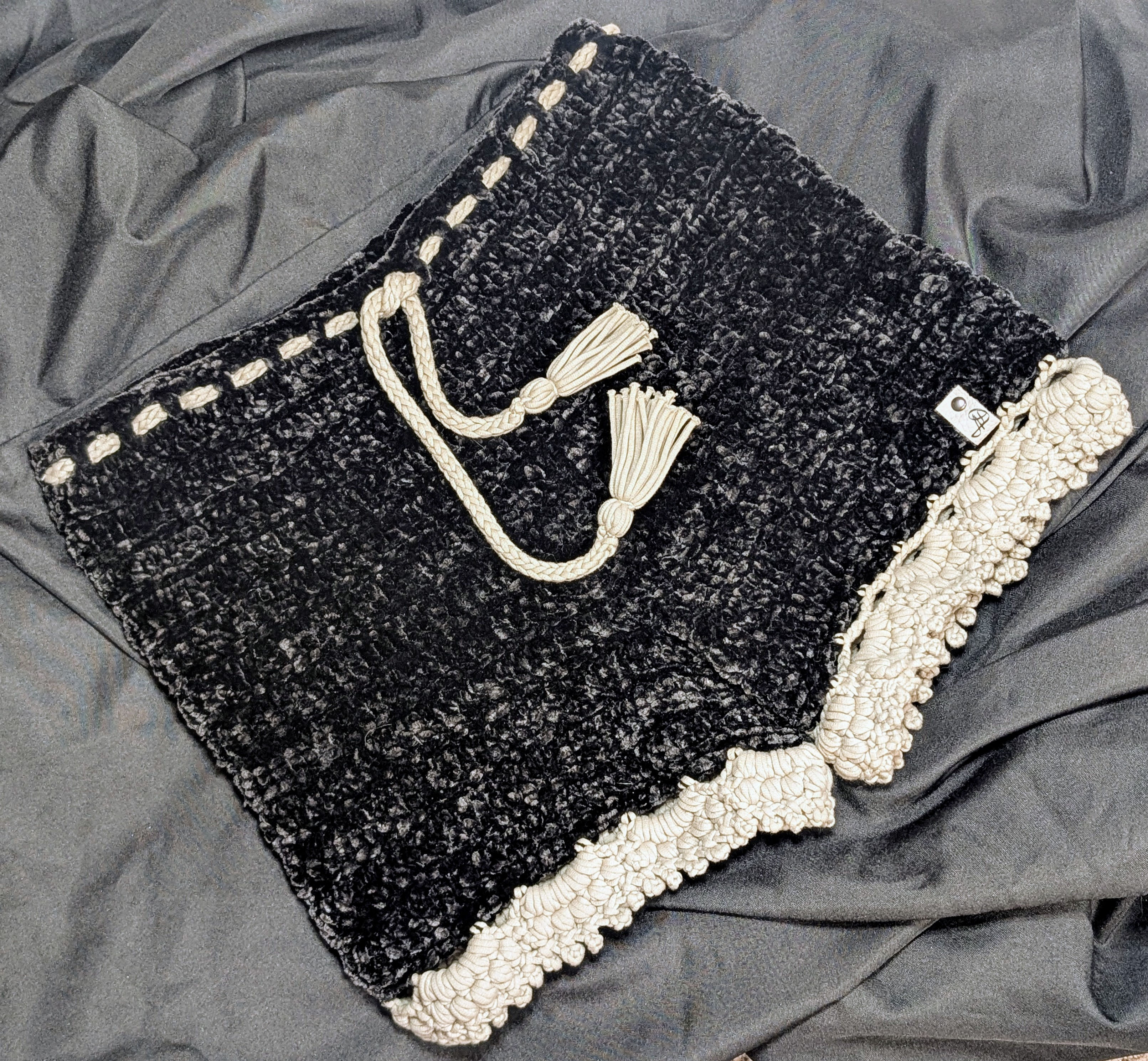 Crochet Shorts - Black Velvet
