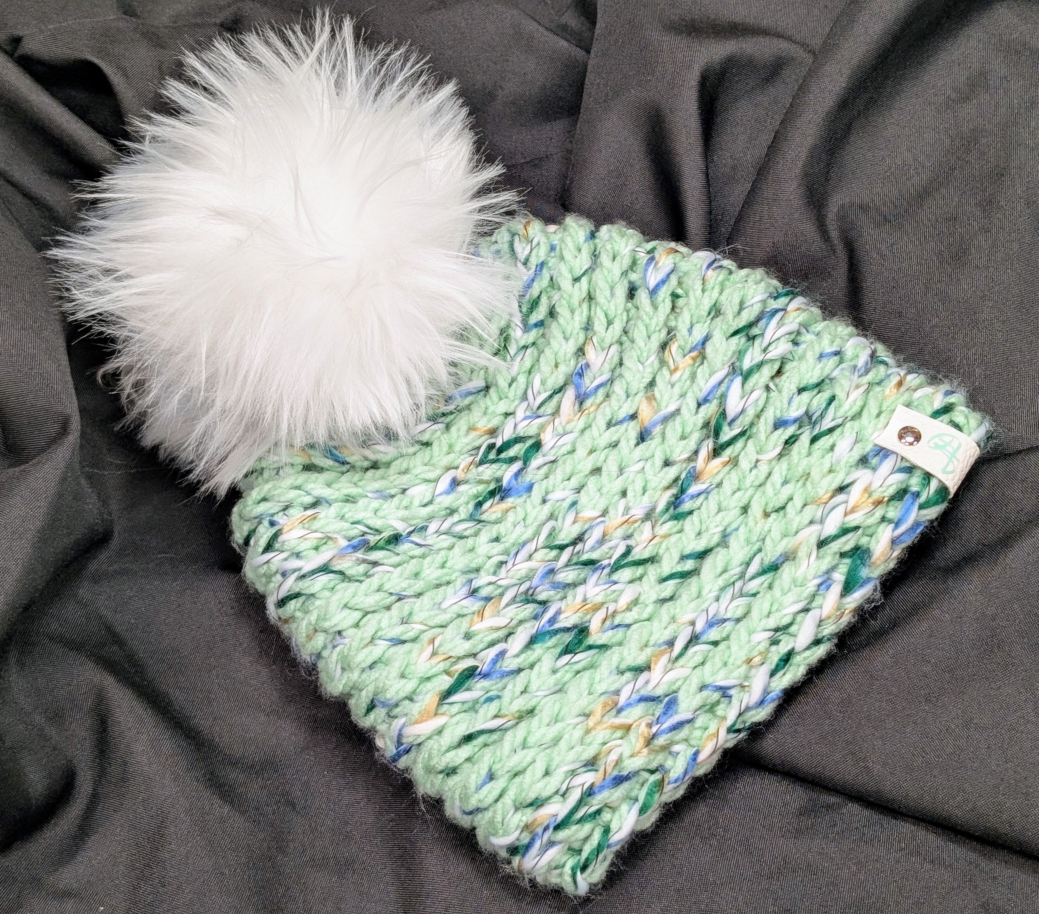Crochet Beanie - Mint Confetti