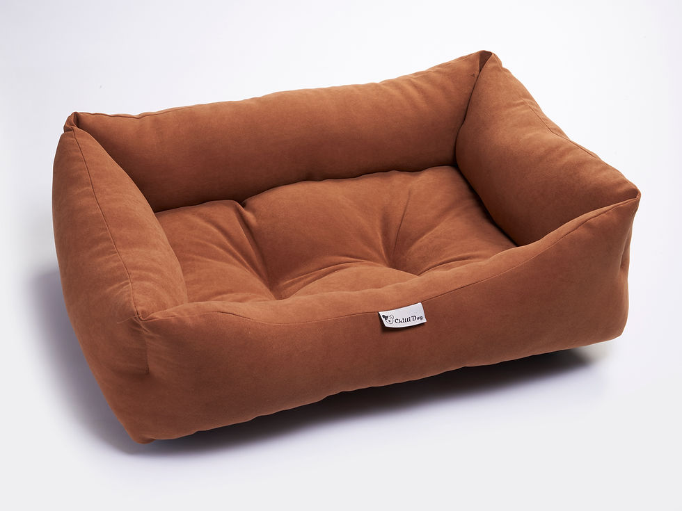 Tan Moleskin Sofa Bed